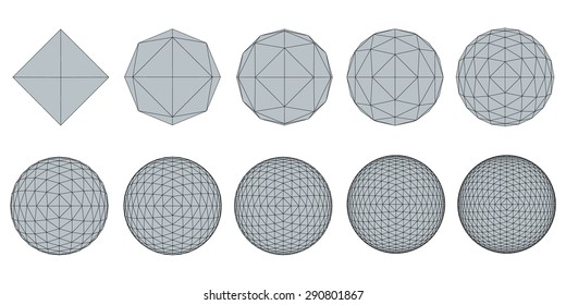 Set with spheres