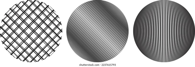 Kugeln . Halftone konstruierte transparente Kugel .Vector .Technology Sphäre Logo . Design-Element für Poster, Social Media, Vorlagen, Flyer, Broschüren. Abstrakte trendige transparente Kreise