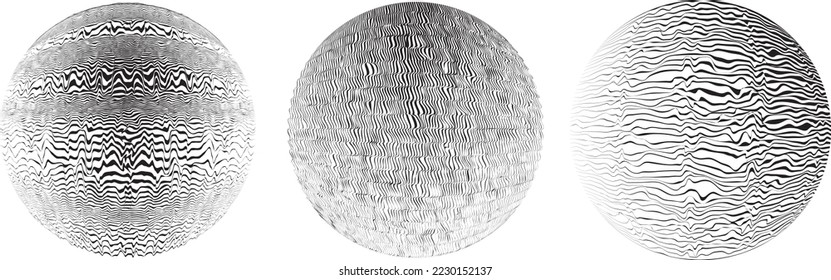 Kugeln . Linien konstruierte durchsichtige Kugel .Vector .Technology Sphäre Logo. Design-Element für Poster, Social Media, Vorlagen, Flyer, Broschüren. Abstrakte trendige transparente Kreise