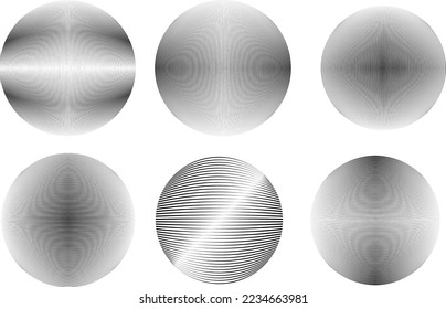 Set of spheres . Lines constructed transparent sphere .Vector  .Technology sphere Logo . Design element for posters, social media, templates, flyers, brochures . Abstract trendy transparent circles