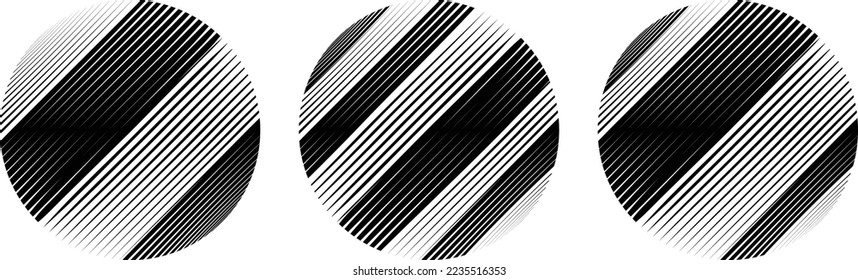 Set of spheres . Lines constructed transparent sphere .Vector  .Technology sphere Logo . Design element for posters, social media, templates, flyers, brochures . Abstract trendy transparent circles