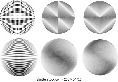 Set of spheres . Lines constructed transparent sphere .Vector  .Technology sphere Logo . Design element for posters, social media, templates, flyers, brochures . Abstract trendy transparent circles