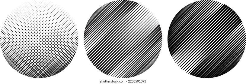 Kugeln . Linien konstruierte durchsichtige Kugel .Vector .Technology Sphäre Logo. Design-Element für Poster, Social Media, Vorlagen, Flyer, Broschüren. Abstrakte trendige transparente Kreise