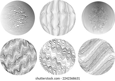 Set of spheres . Lines constructed transparent sphere .Vector  .Technology sphere Logo . Design element for posters, social media, templates, flyers, brochures . Abstract trendy transparent circles