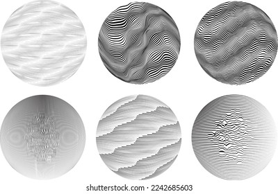 Set of spheres . Lines constructed transparent sphere .Vector  .Technology sphere Logo . Design element for posters, social media, templates, flyers, brochures . Abstract trendy transparent circles