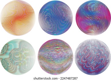 Conjunto de esferas. Líneas de esfera transparente construida .Vector .Logo de esfera tecnológica . Elemento de diseño para afiches, medios sociales, plantillas, volantes, folletos. Resumen de círculos transparentes a la moda
