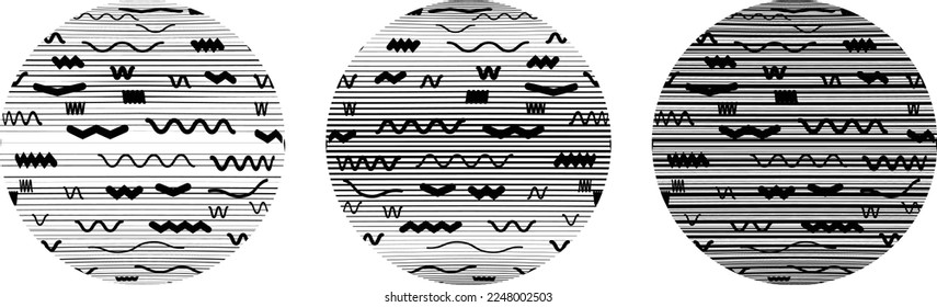 Conjunto de esferas. Líneas de esfera transparente construida .Vector .Logo de esfera tecnológica . Elemento de diseño para afiches, medios sociales, plantillas, volantes, folletos. Resumen de círculos transparentes a la moda