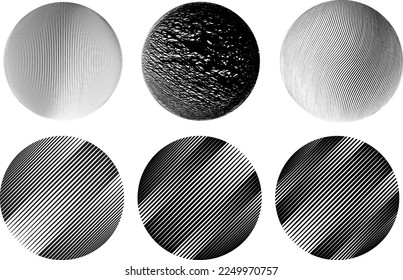 Set of spheres . Lines constructed transparent sphere .Vector  .Technology sphere Logo . Design element for posters, social media, templates, flyers, brochures . Abstract trendy transparent circles