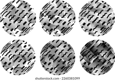 Set of spheres . Lines constructed transparent sphere .Vector  .Technology sphere Logo . Design element for posters, social media, templates, flyers, brochures . Abstract trendy transparent circles