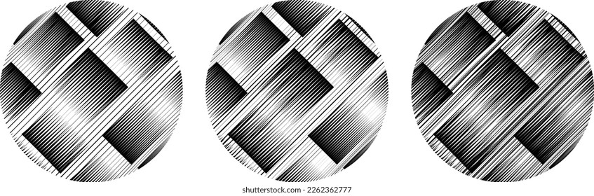Set of spheres . Lines constructed transparent sphere .Vector  .Technology sphere Logo . Design element for posters, social media, templates, flyers, brochures . Abstract trendy transparent circles