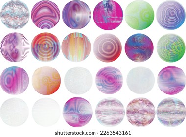 Set of spheres . Lines constructed transparent sphere .Vector  .Technology sphere Logo . Design element for posters, social media, templates, flyers, brochures . Abstract trendy transparent circles