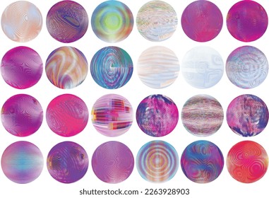 Set of spheres . Lines constructed transparent sphere .Vector  .Technology sphere Logo . Design element for posters, social media, templates, flyers, brochures . Abstract trendy transparent circles
