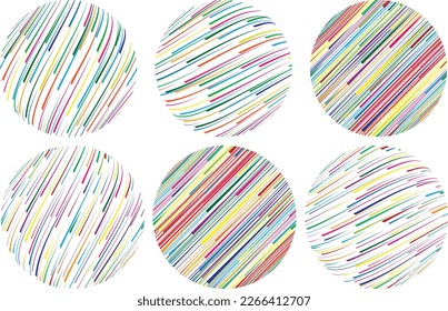 Set of spheres . Lines constructed transparent sphere .Vector  .Technology sphere Logo . Design element for posters, social media, templates, flyers, brochures . Abstract trendy transparent circles