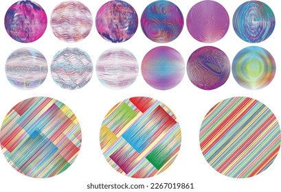 Conjunto de esferas. Líneas de esfera transparente construida .Vector .Logo de esfera tecnológica . Elemento de diseño para afiches, medios sociales, plantillas, volantes, folletos. Resumen de círculos transparentes a la moda
