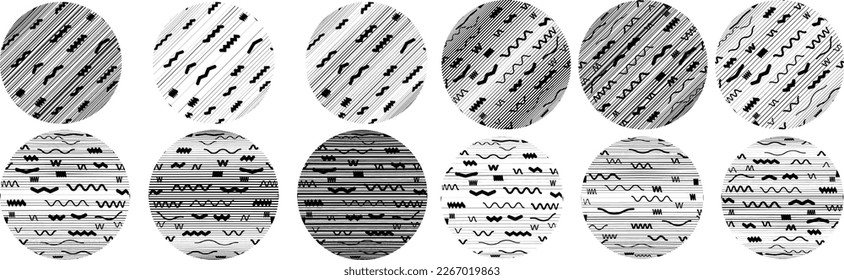 Conjunto de esferas. Líneas de esfera transparente construida .Vector .Logo de esfera tecnológica . Elemento de diseño para afiches, medios sociales, plantillas, volantes, folletos. Resumen de círculos transparentes a la moda