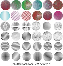 Set of spheres . Lines constructed transparent sphere .Vector  .Technology sphere Logo . Design element for posters, social media, templates, flyers, brochures . Abstract trendy transparent circles