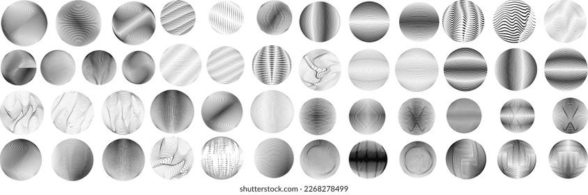 Set of spheres . Lines constructed transparent sphere .Vector  .Technology sphere Logo . Design element for posters, social media, templates, flyers, brochures . Abstract trendy transparent circles