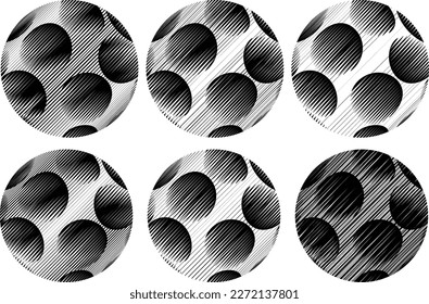 Set of spheres . Lines constructed transparent sphere .Vector  .Technology sphere Logo . Design element for posters, social media, templates, flyers, brochures . Abstract trendy transparent circles