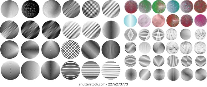 Set of spheres . Lines constructed transparent sphere .Vector  .Technology sphere Logo . Design element for posters, social media, templates, flyers, brochures . Abstract trendy transparent circles