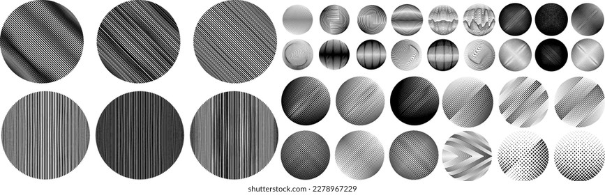 Set of spheres . Lines constructed transparent sphere .Vector  .Technology sphere Logo . Design element for posters, social media, templates, flyers, brochures . Abstract trendy transparent circles