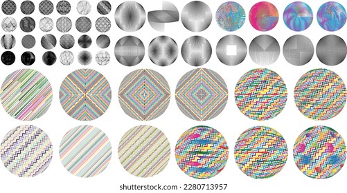 Set of spheres . Lines constructed transparent sphere .Vector  .Technology sphere Logo . Design element for posters, social media, templates, flyers, brochures . Abstract trendy transparent circles