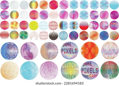 Set of spheres . Lines constructed transparent sphere .Vector  .Technology sphere Logo . Design element for posters, social media, templates, flyers, brochures . Abstract trendy transparent circles
