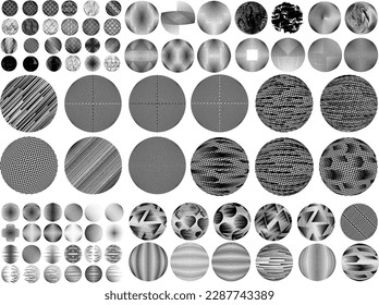 Set of spheres . Lines constructed transparent sphere .Vector  .Technology sphere Logo . Design element for posters, social media, templates, flyers, brochures . Abstract trendy transparent circles