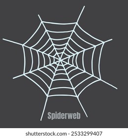 Set of spiderwebs and spiders vector design