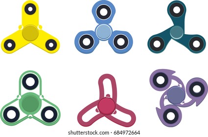 Set of spinners