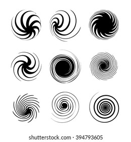 set of spiral elements
