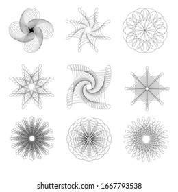 Set Spirograph Elements Eps10 Vector Stock Vector (Royalty Free ...