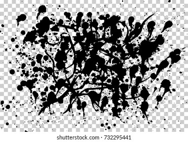Set of splash on white background vector illustration