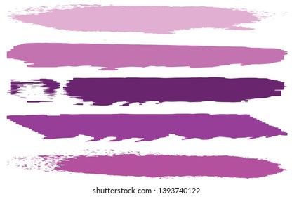 A set of splatter paint color with a dry brush