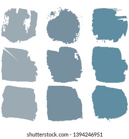 A set of splatter paint color with a dry brush