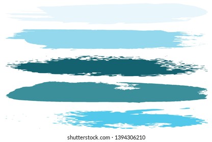 A set of splatter paint color with a dry brush