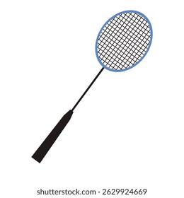 conjunto de um equipamento de raquete de Badminton esporte ilustração 
