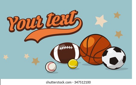 Set of sport balls