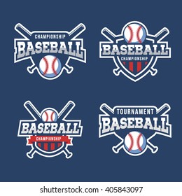 Set of Sport Baseball Logo. American style.