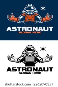 Set Sport and Esport Logo Style of Astronaut