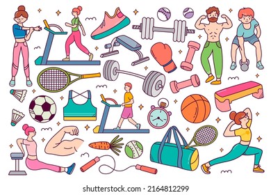 Fitness Icon Collection Stock Photos - 109,458 Images