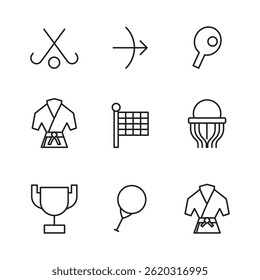 set of sport games icons