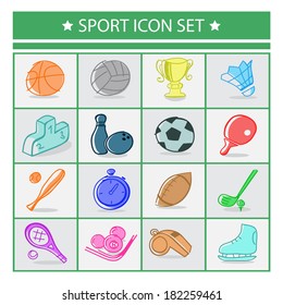 Set of sport icons
