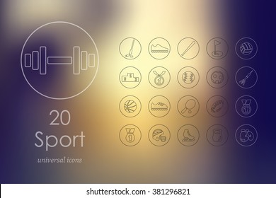 Set of sport icons