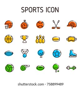 set of sport icons