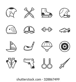 Set of sport icons , eps10 vector format