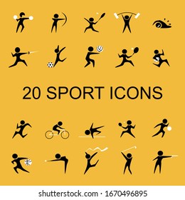 set of sport icons vector illustration.