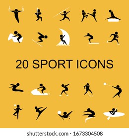 set of sport icons vector illustration.