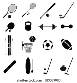 Set of sport icons, vector illustration
