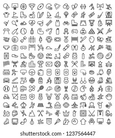 Set of sport icons. Vector Illustrations.