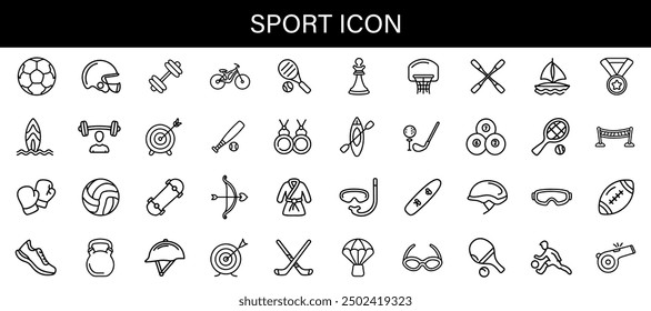 Set of sport icons. Vector Illustrations